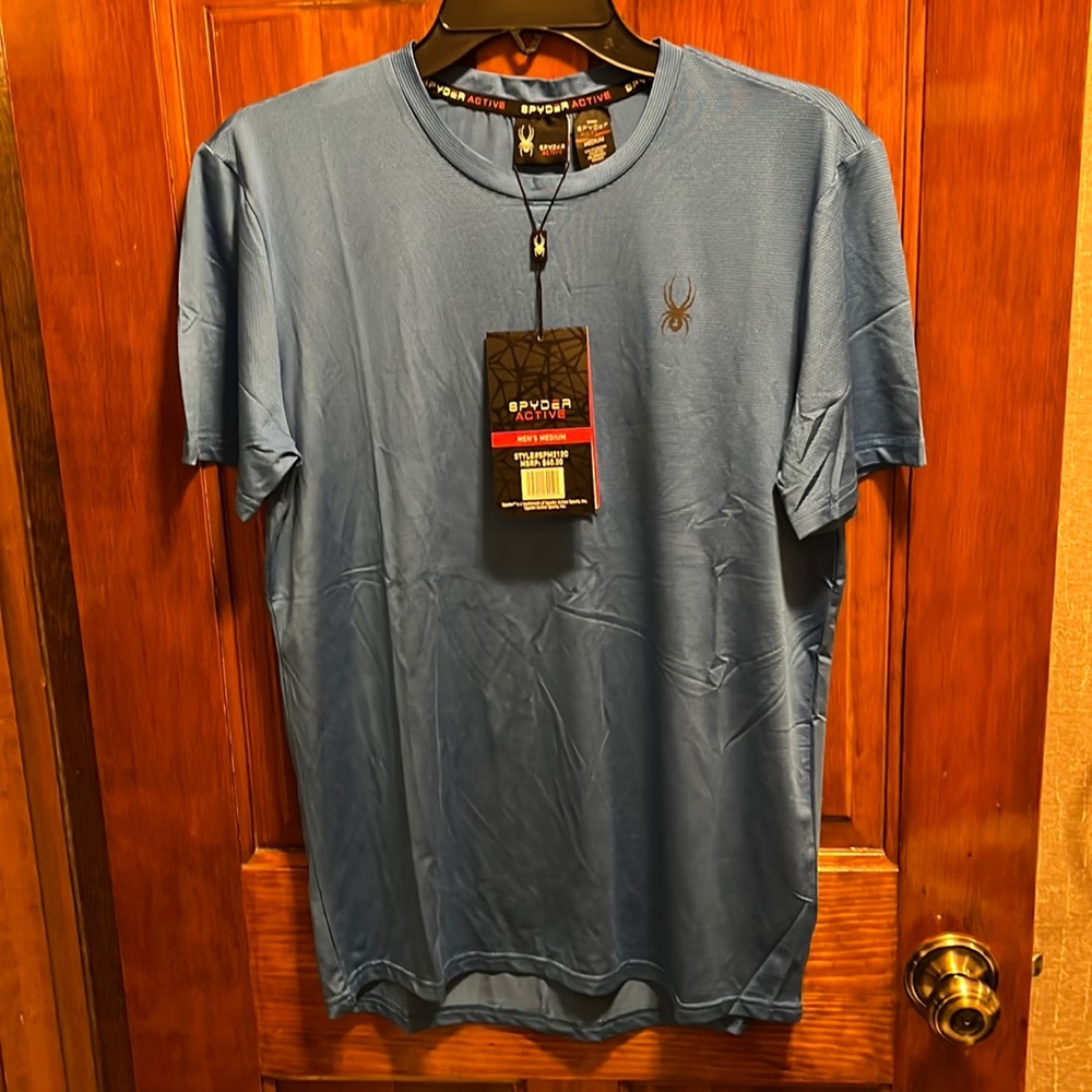 Spyder Active Breathable Quick Dry Stretch  Athletic T-Shirt. Mens M NWT